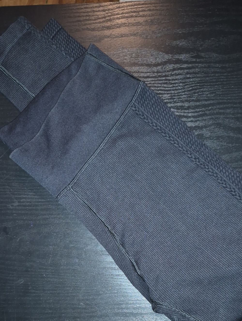 aerie Navy Textured Leggings